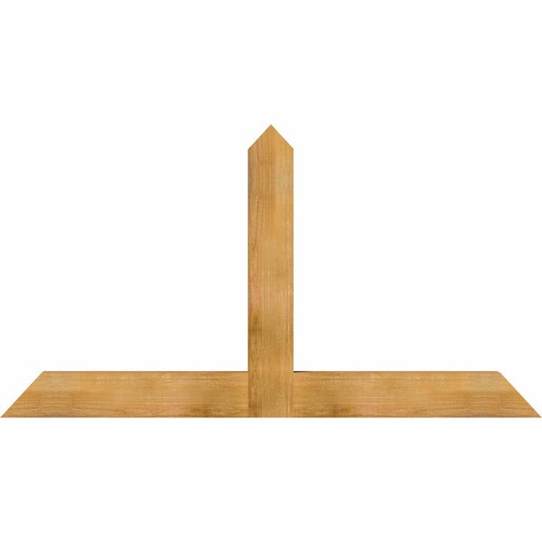 Ekena Millwork Portland Rough Sawn Timber Gable Bracket, Western Red Cedar, 72"W x 39"H x 4"D x 6"F, 13/12 Pitch GBW072X39X0406POR00RWR - main